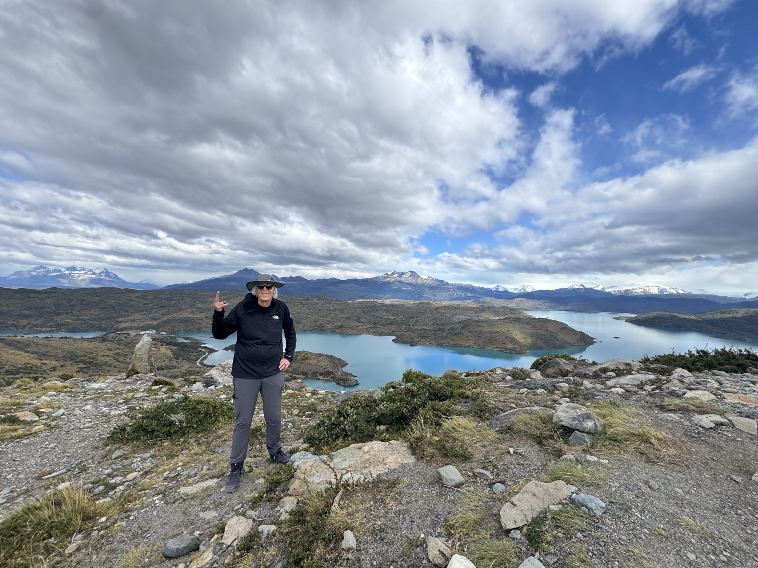 Kurt Gassner overlooking the mountains of Torres del Paine