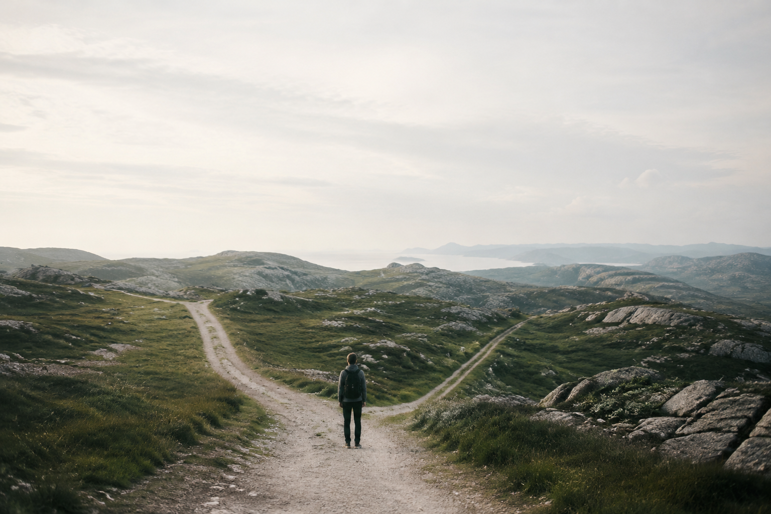 A quiet path opening into the distance, representing the courage to begin before conditions are perfect.